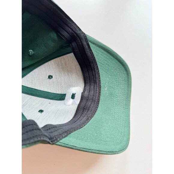 NIKE Michigan State Spartans Green Cotton Canvas Flexfit S Logo Baseball Hat - Picture 7 of 12